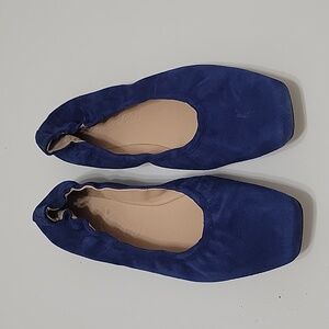 J Crew Soft Scrunch Suede Ballet Flat